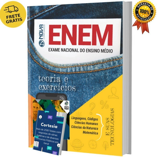 Apostila Enem Completa + Redação E Cortesias