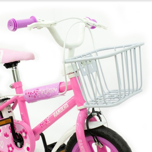 Imagen 5 de 9 de Bicicleta Para Niño Rodado 12 Color Rosa Marca Randers Mg
