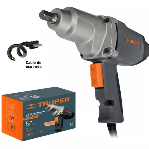 Llave de impacto 1/2 900 W, industrial, Truper, Destornilladores y Llave De  Impacto, 11682