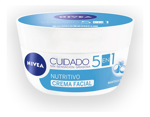 Crema Cuidado Nutritivo Nivea 5 en 1 Nivea Cuidado 5 en 1 día para todo tipo de piel de 100mL/100g