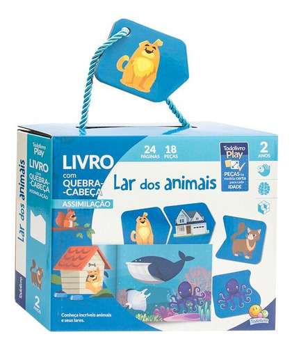 Livro Play Qc Ass 2a Lar Dos Animais edição 1 capa mole 2023 em português editorial Todolivro