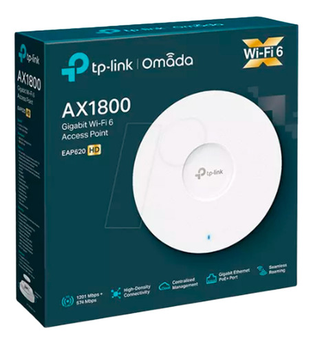Tp-link Eap620 Hd Ap Wifi6 Ax1800 Dual Mu-mimo Gigabit Poe