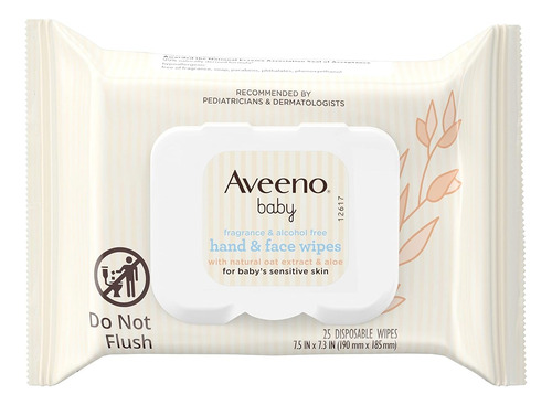 Aveeno Toallitas Limpiadoras E Hidratantes Para Manos Y Cara