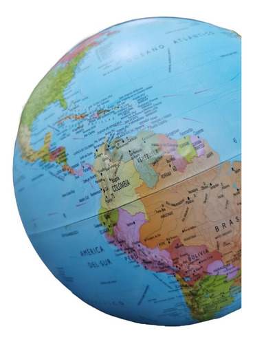 Imagen 4 de 4 de Globo Terráqueo 30 Cms Político Mundo Mapas Planeta Español
