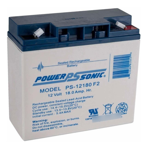 Power Sonic -f Ah Sla Bateria Terminal F