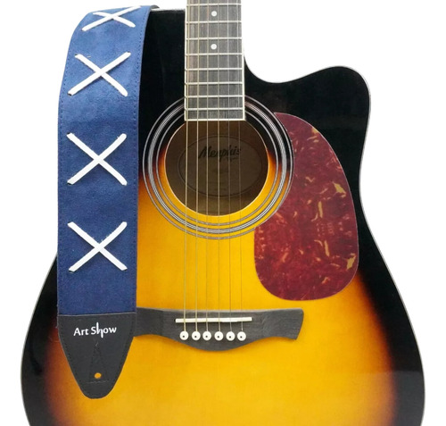 Correia Violão Guitarra Baixo Camurça David Gilmour Premium 