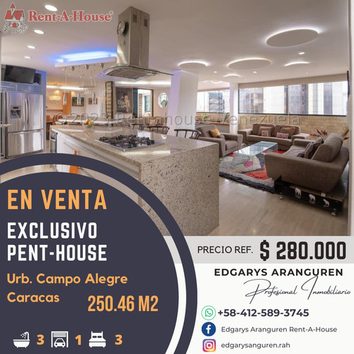 Pent-house En Venta / Urb. Campo Alegre / Edgarys Aranguren