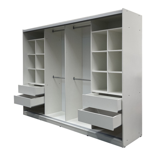 Placard Ropero Carpintería Rivadavia 240 x 180 - Puertas Corredizas - Perfileria de Aluminio Superior e Inferior