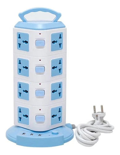 Regleta Tipo Torre Multiuso Cargador Tipo Usb Nueva Tienda 