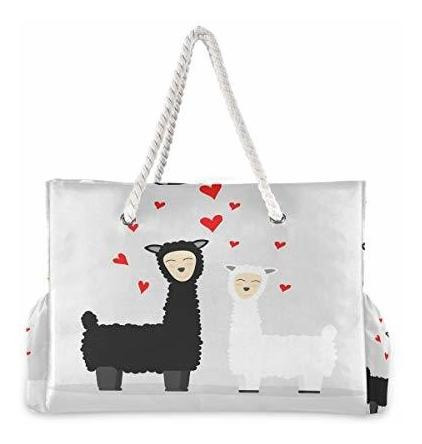 Cute Llama Waterproof Large Tote Bag Should Bolso De Viaje Cute Llama Waterproof Large Tote Bag Should Bolso De Viaje