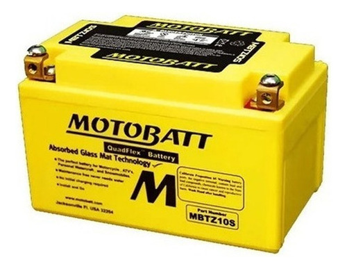 Bateria Motobatt 12v Yamaha Mt-07/ Mt-09 Mbtz10s