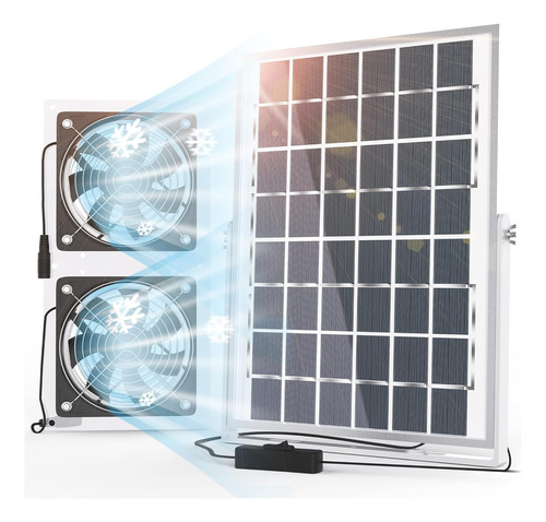 Ventilador Solar Para Invernadero, Ventilador Solar De 10 W 