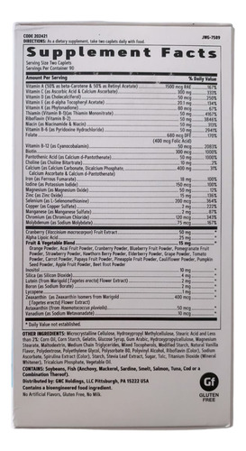 Multivitamínico Para Mulheres Ultra Mega Womens 180tablets Sem Sabor