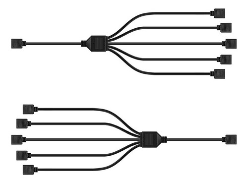Cabo Adaptador Divisor Rgb De 2 Peças 5v 3 Pinos Para Habita
