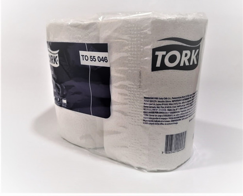 Imagen 2 de 3 de Toalla De Papel Tork Doble Hoja 24 Mts 8 Rollos Cod 55046