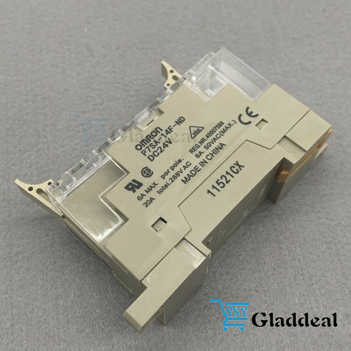 New Omron P7sa-14f-nd Dc24 Relay Sockets 6p Din Mount Fr Ccg