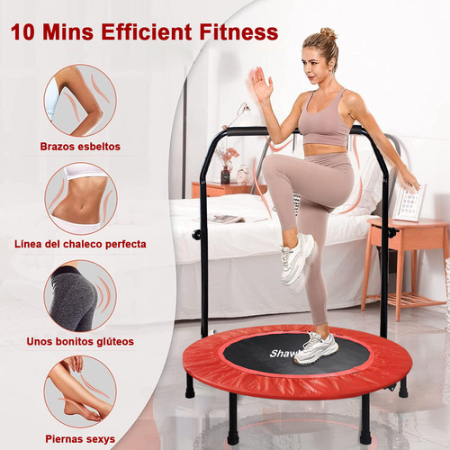 Trampolín Brincolín Aerobicos Fitness Ejercicio 40 Pulgadas + T Bar ShawNice