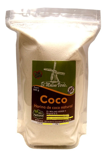 Harina De Coco 100% Nat 500gr