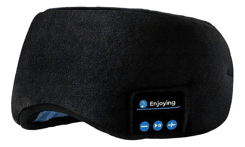Antifaz para dormir NF-e Eye Cap con auriculares Bluetooth, color negro