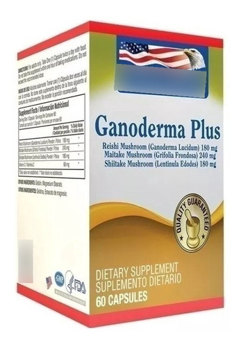 Ganoderma Plus Healthy America X60 - Unidad a $1204