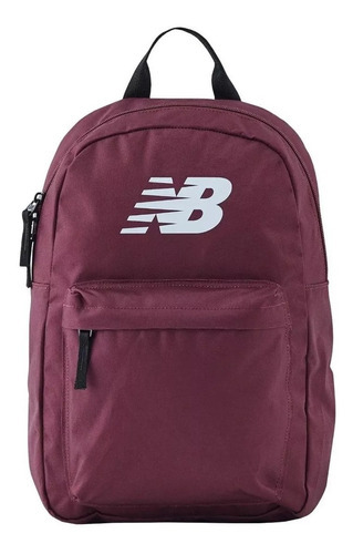Mochila New Balance Mini Me Back Pack Lab23019bg Color Bordó