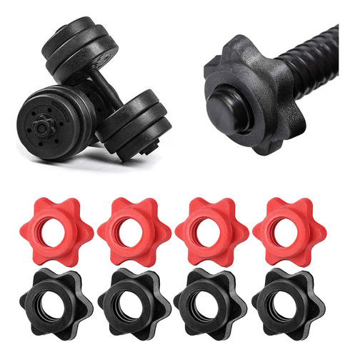 Collar Spinlock Para Barra (bk), Tuerca Hexagonal Para Barra