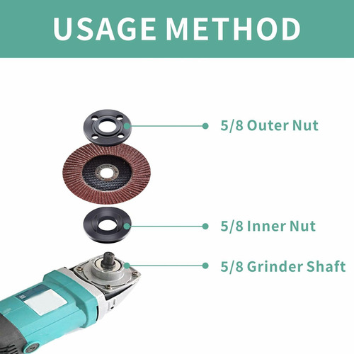 Kit De Esmerilhadeira Angular De 9 Peças Com Flange E