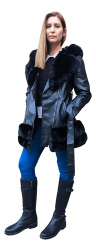Campera Tapado Mujer Forrada - Importada Y Elegante