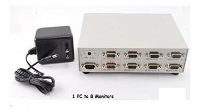 Splitter/multipli 8way Hd15 Vga Monitor Video 1pc A 8monito 