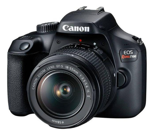 Câmera Canon Eos T100 18-55mm F/3.5-5.6 Is Ii Cor Preto