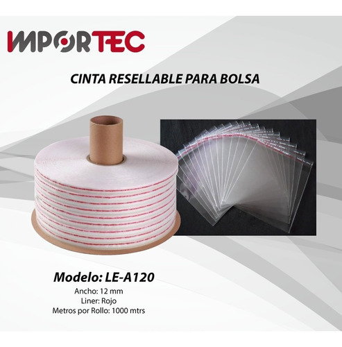 Cinta Resellable Para Bolsa