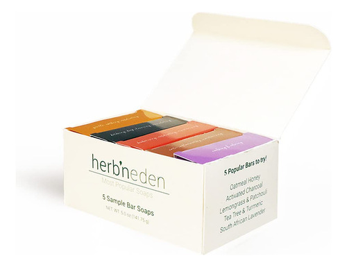 Herb'n Eden Paquete De 5 Jabones Para Mujeres Y Hombres | In