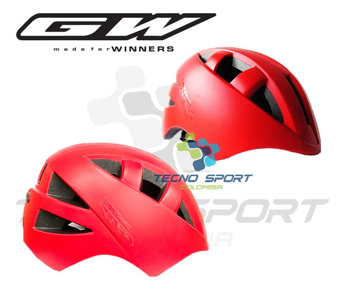 Casco Gw Dragonfly Ajustable + Guante Niño Niña Bicicleta