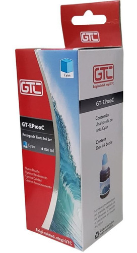 Tinta Alternativa Gtc Ep100 Cyan 664 100ml