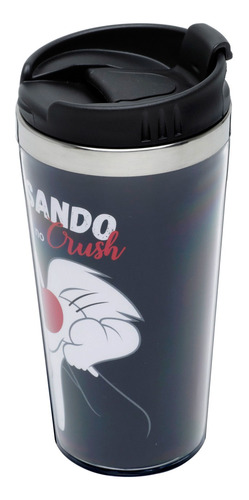Imagem 3 de 4 de Copo Viagem Looney Tunes Frajola 450ml Urban 43380