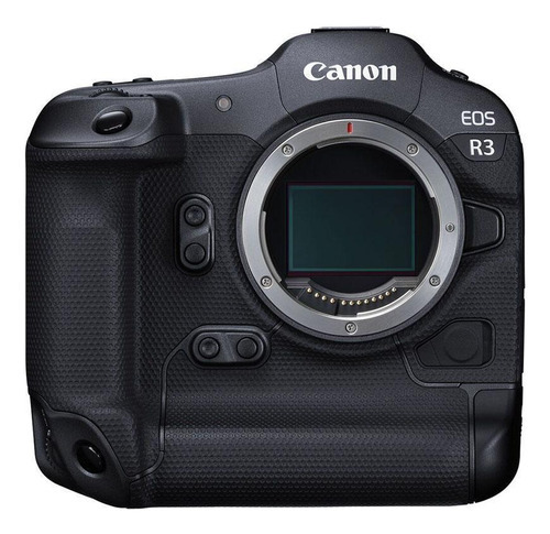 Cuerpo negro de la cámara Canon Eos R3