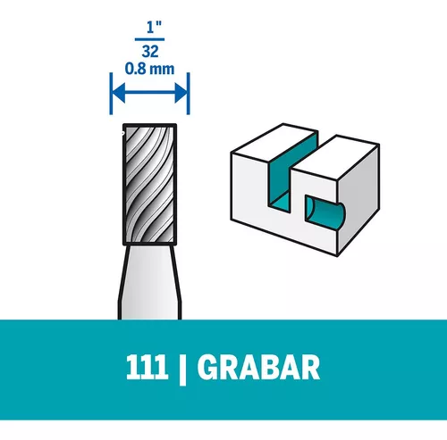 Fresa Para Grabar Madera Metal Dremel 111 Para Minitorno
