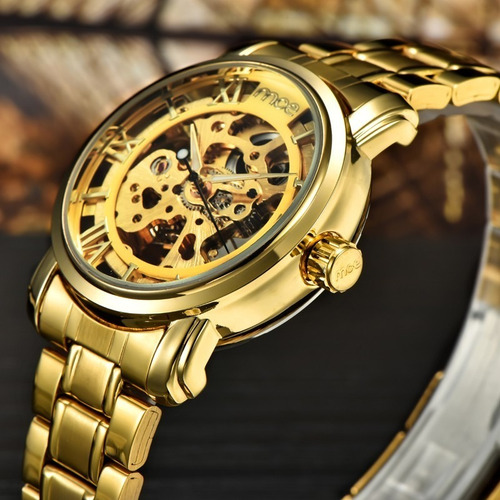 Imagen 3 de 7 de Reloj Daytona Mce Esqueleto Mecánico Automatico Skeleton