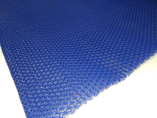 Felpudo Azul Zig Zag Cocina Pvc 4.5mm Espesor 1x1,20mt