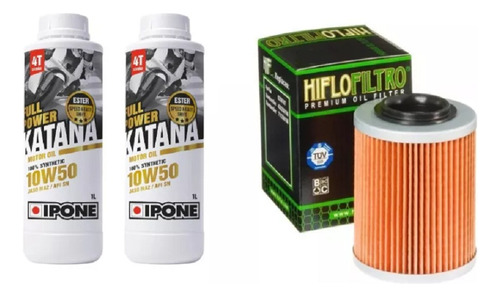 Kit Service Can Am 800 Outlander 07/15 Aceite Ipone +hiflo 