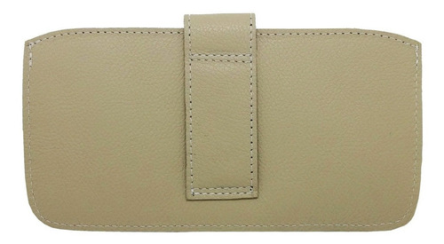 Capa Couro Legítimo Alça E Fecho P/ Kindle Paperwhite Oasis Cor Creme