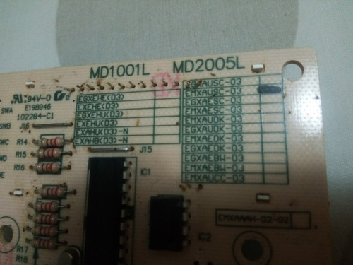 Imagen 2 de 5 de Tarjeta De Control Para Microondas Modelo Md1001 L Midea