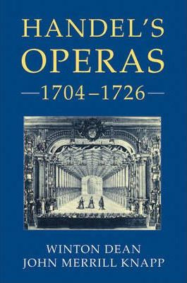 Libro Handel's Operas, 1704-1726 - Winton Dean