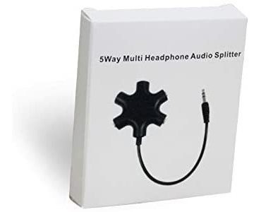 Conector Divisor De Audio Para Multiples Auriculares De 5...
