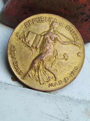 Medalla Antigua 1920 Joaquín Prieto Ley 3069