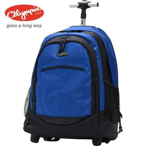 Mochila escolar Olympia Sport Plus Rp-3300, cor azul, design sólido