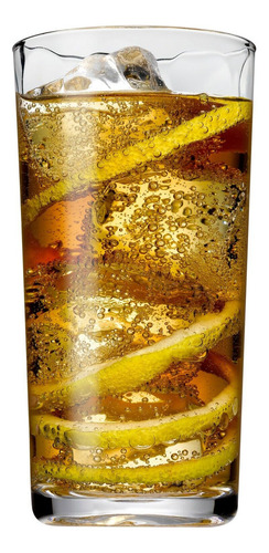 Vaso Vidrio 390 Cc. X 6 Ideal Casa Cocina Familiar Color Transparente