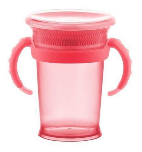 Copo De Treinamento 360° Com Alças 207ml Rosa - Lillo