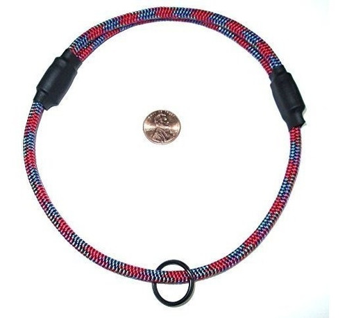 Cuerda De Montaña Delgada Collar Id Perro  Rojo  Tamaño Me