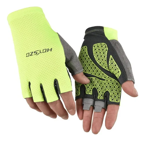 Guantes De Ciclismo Medio Dedo Uv, Antideslizantes Y Frescos